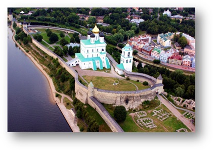 Description: Pskov Church and Citadel
